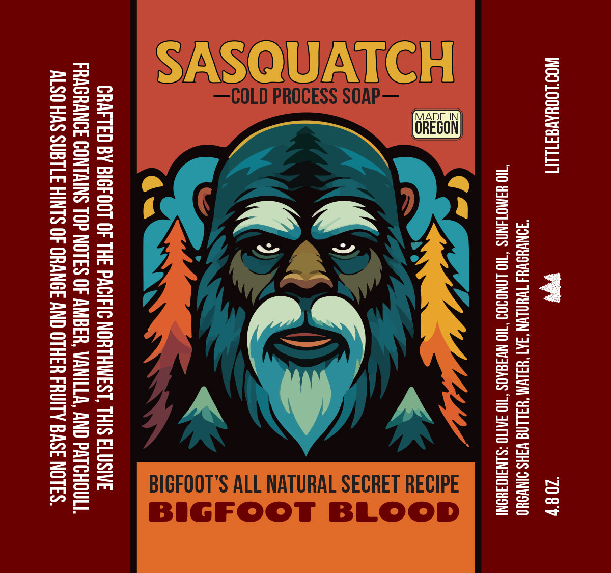 Bigfoot Blood | Natural Bigfoot Themed Soap