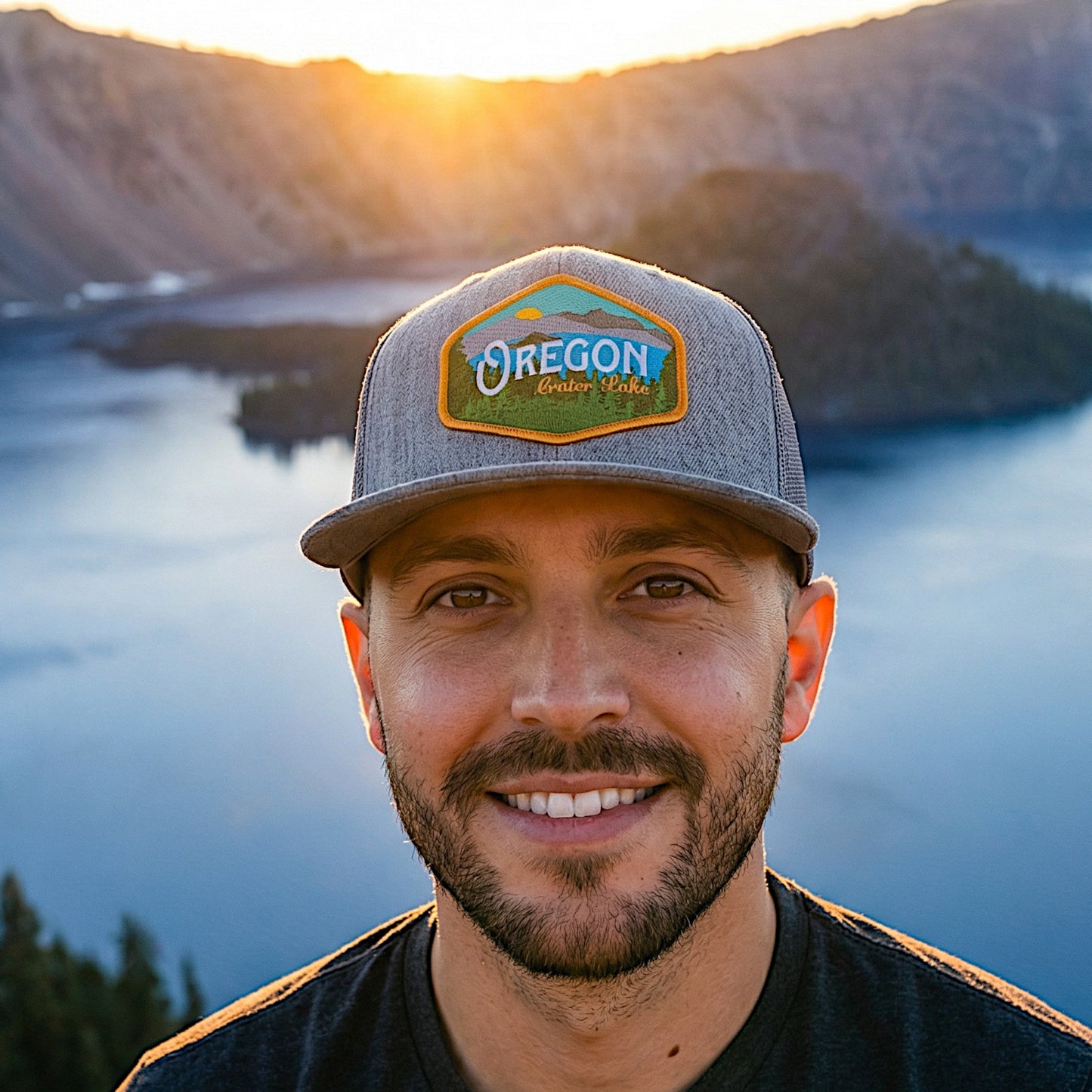 Oregon Crater Lake Vintage | Flat bill snapback hat