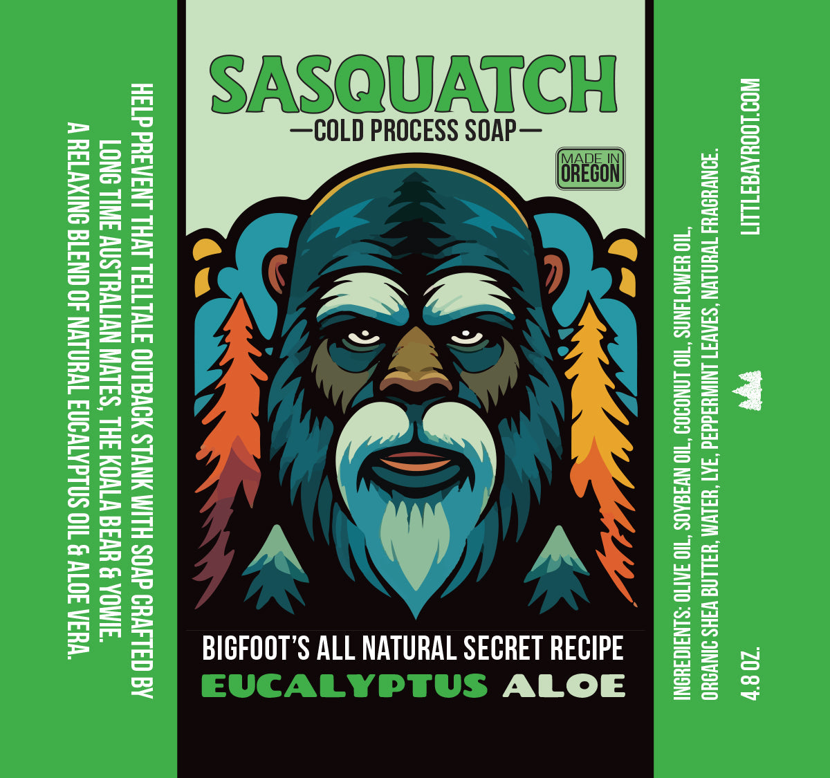 Eucalyptus Aloe | Natural Bigfoot Soap