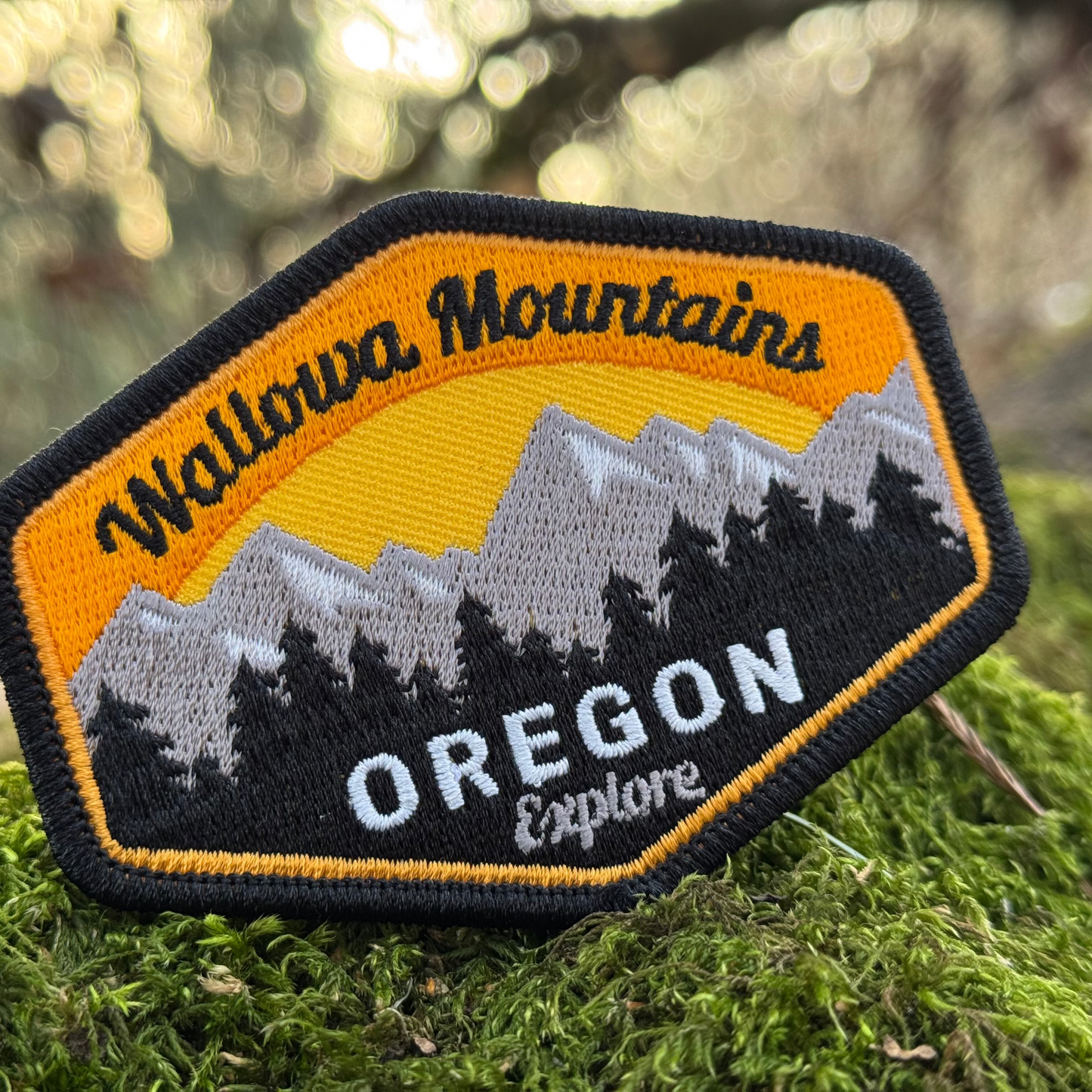 Explore Oregon Wallowa Mountains | Iron-on Embroidered Patch