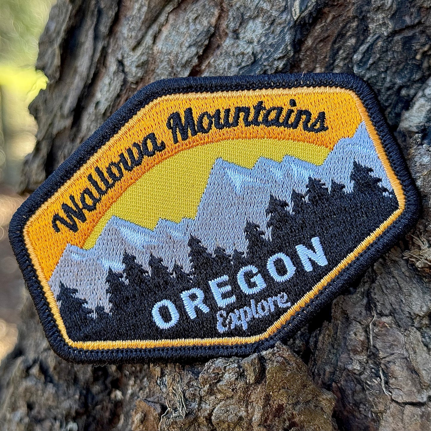 Explore Oregon Wallowa Mountains | Iron-on Embroidered Patch