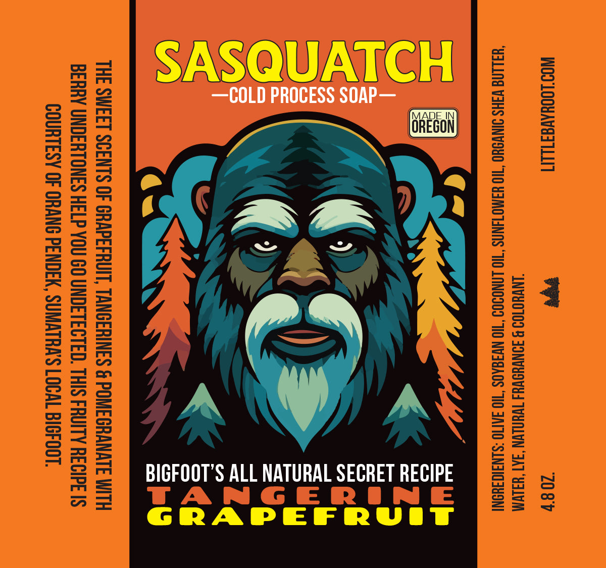 Tangerine Grapefruit | Natural Bigfoot Soap