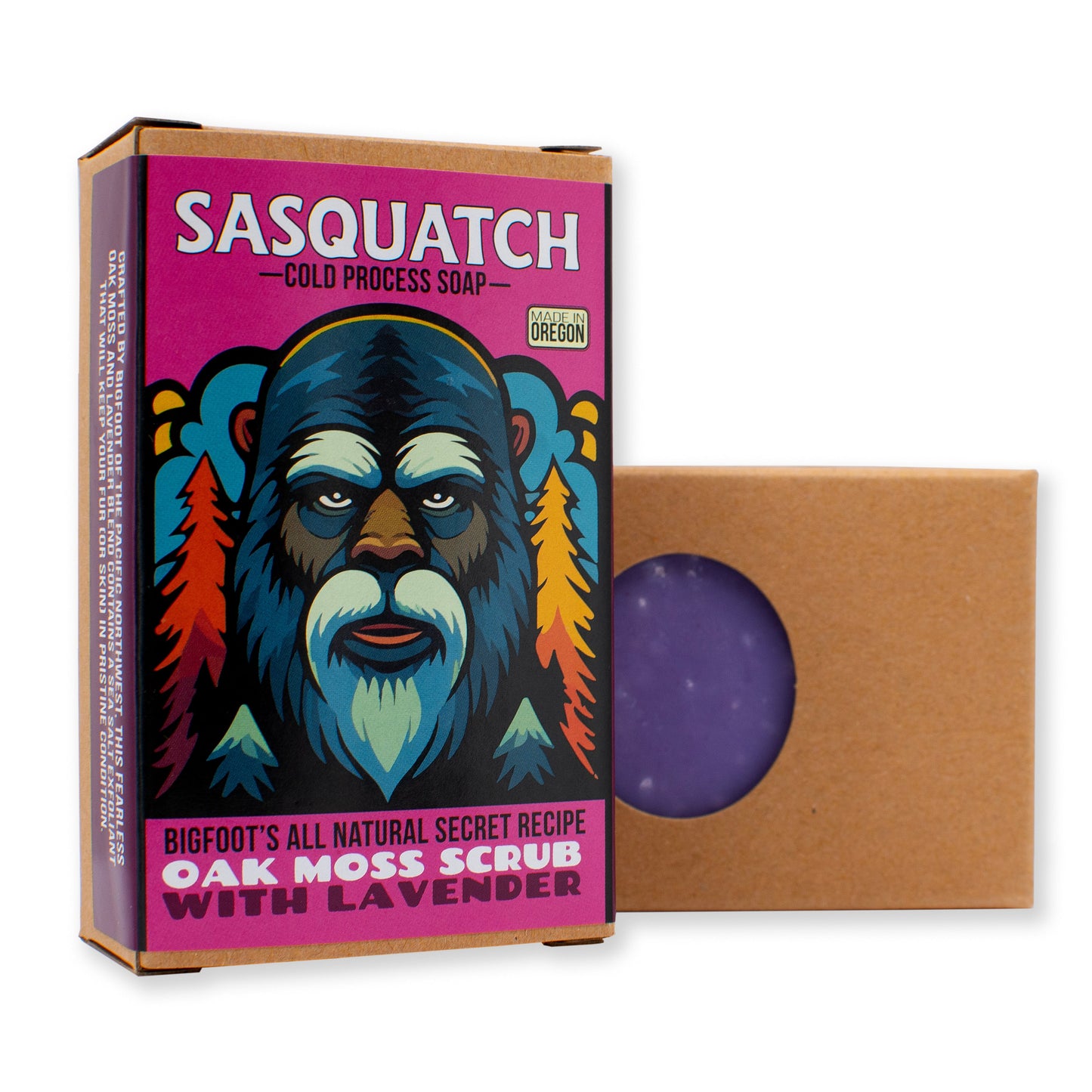 Oak Moss Lavender Scrub | Natural Bigfoot Themed Soap