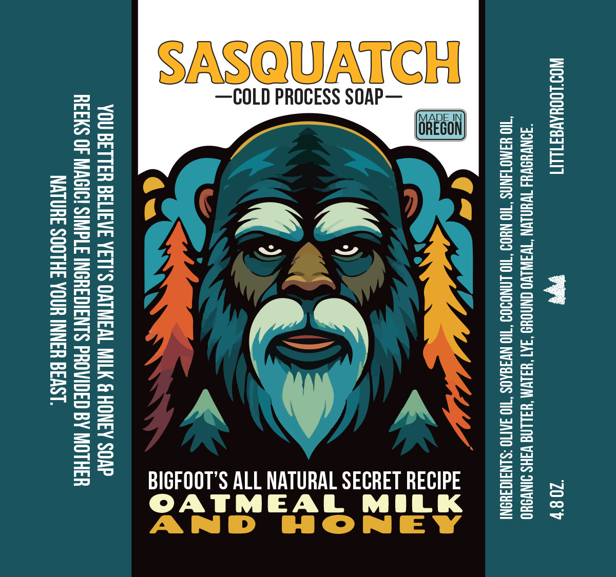 Oatmeal Milk & Honey | Natural Bigfoot Soap