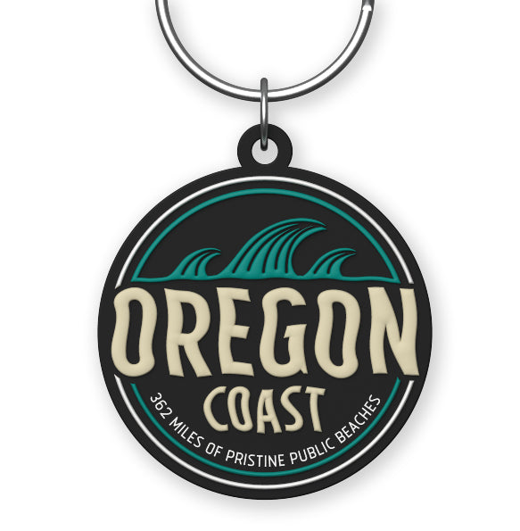 Oregon Coast Waves | PVC Key Ring