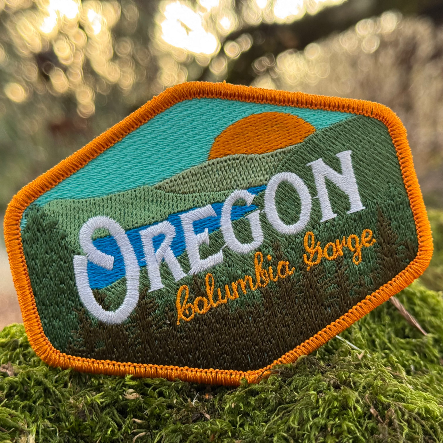 Oregon Columbia Gorge Vintage | Iron-on Embroidered Patch
