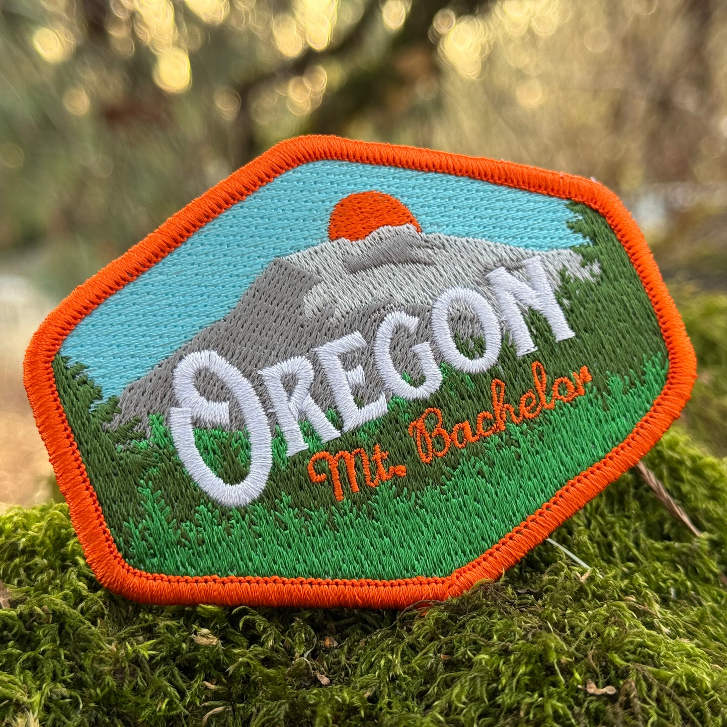 Oregon Mt Bachelor Vintage | Iron-on Embroidered Patch