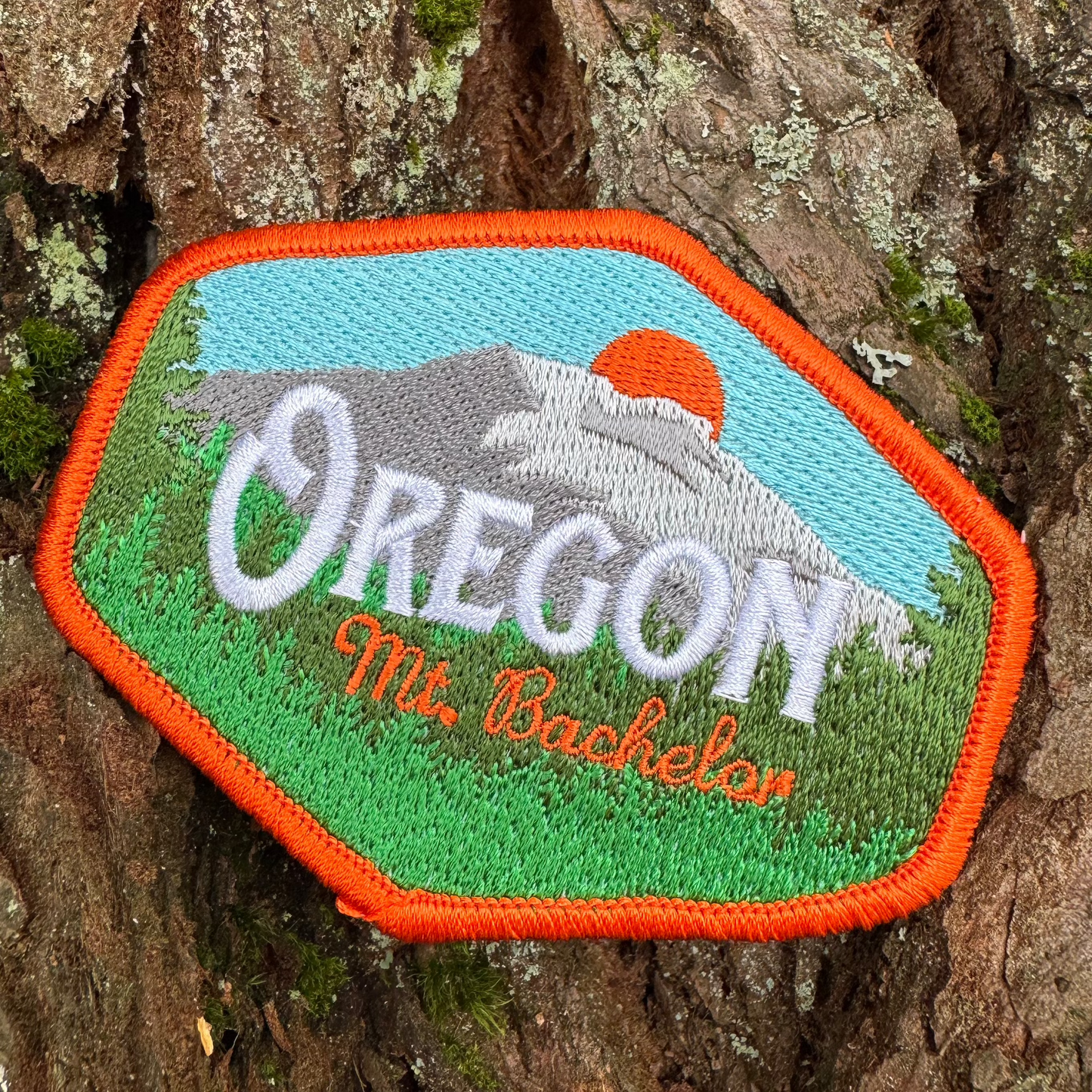 Oregon Mt Bachelor Vintage | Iron-on Embroidered Patch