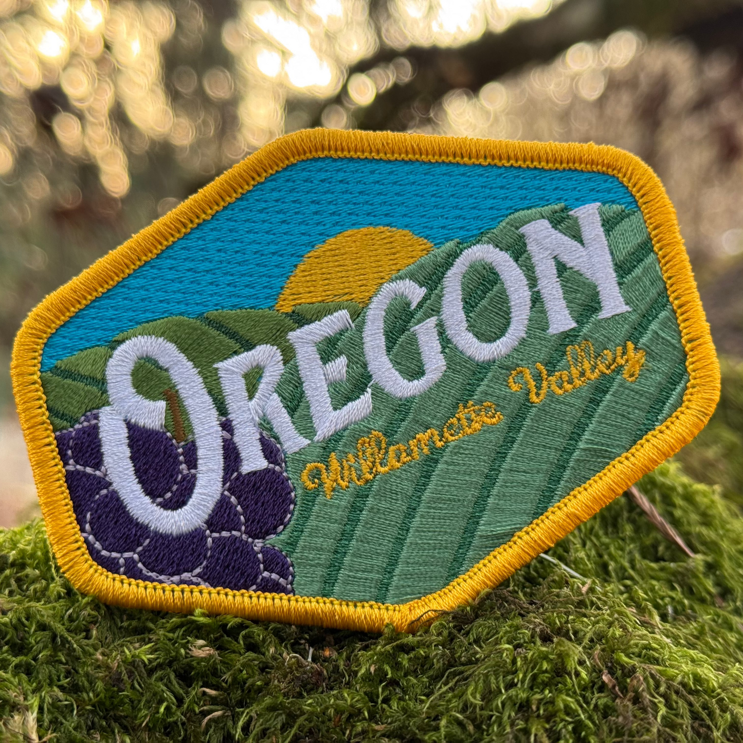Oregon Willamette Valley Vintage | Iron-on Embroidered Patch