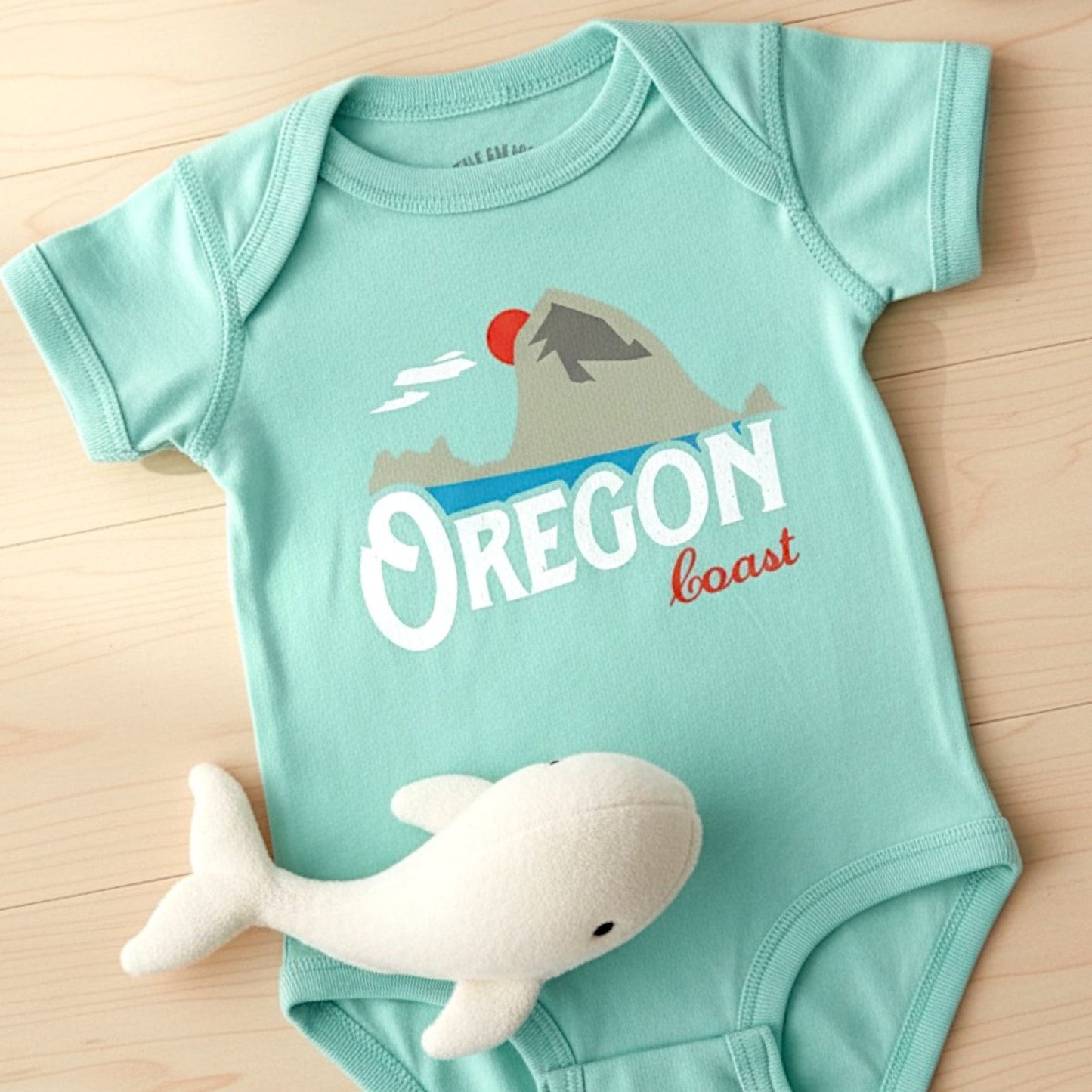 Oregon Coast Vintage Haystack Rock | Infant Bodysuit