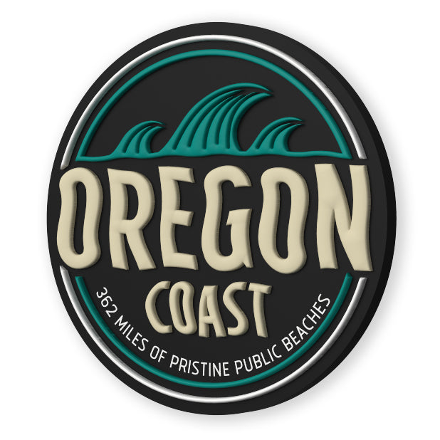 Oregon Coast Waves | PVC Refrigerator Magnet