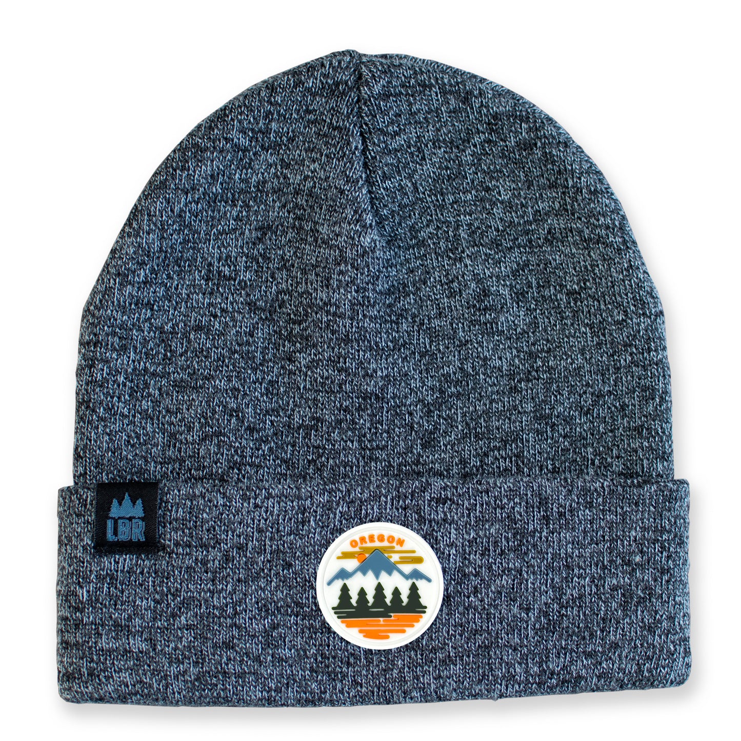 Oregon Fifty Mountain Ranges | Duo-Yarn Knit Beanie