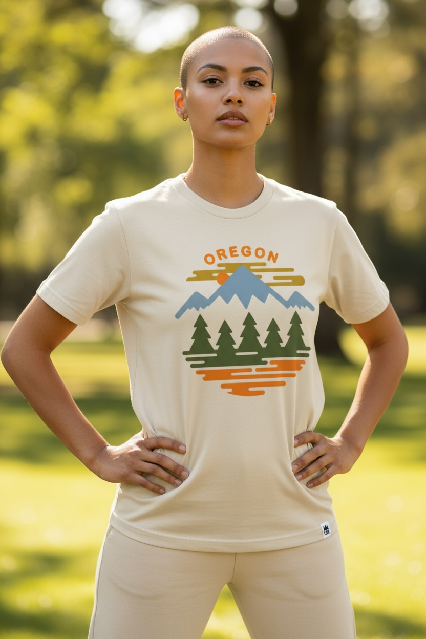 Oregon Fifty Mountain Ranges Four Seasons | Adult T-Shirt