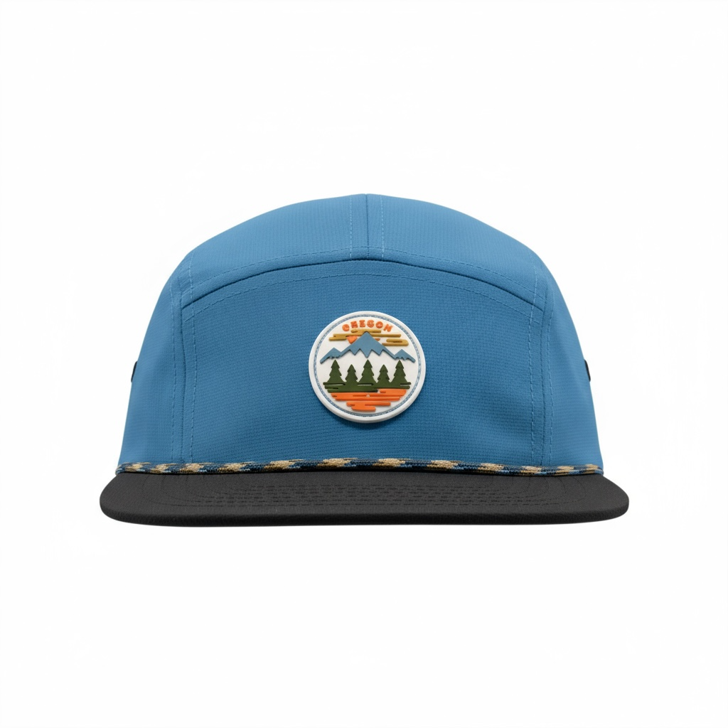 Oregon Fifty Mountain Ranges Pearl Nylon | Flat bill snapback