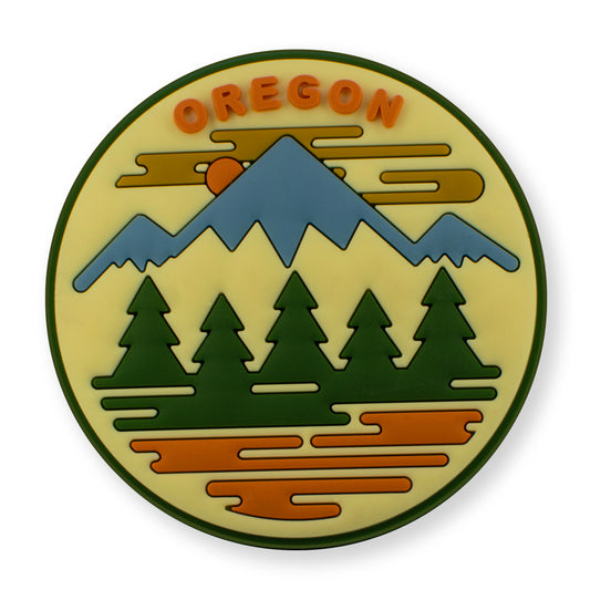 Oregon Fifty Mountain Ranges | PVC Refrigerator Magnet