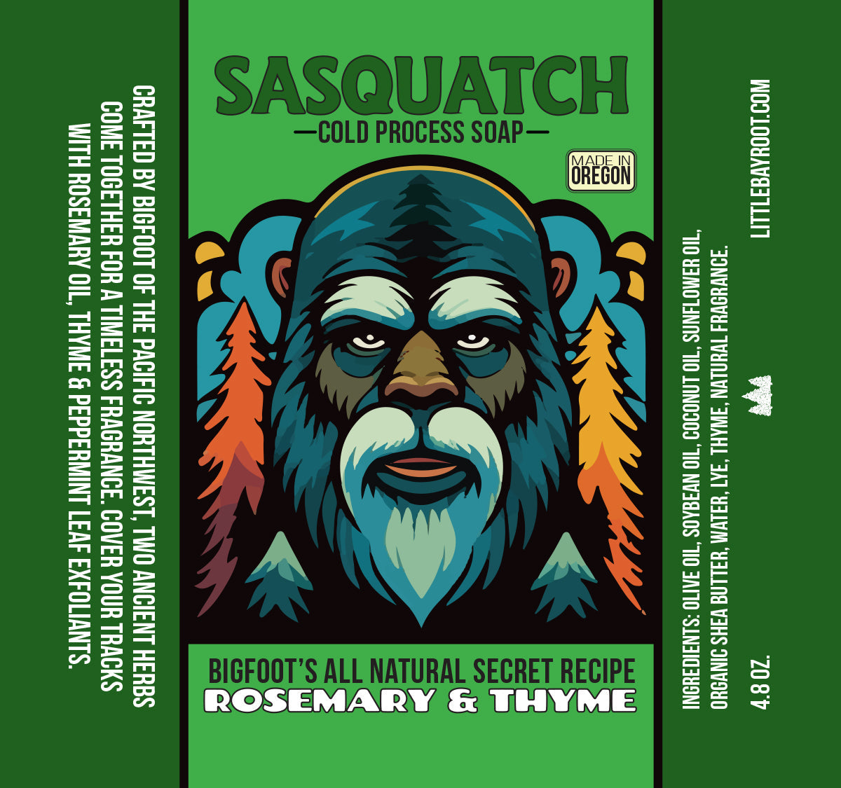 Rosemary & Thyme | Natural Bigfoot Soap