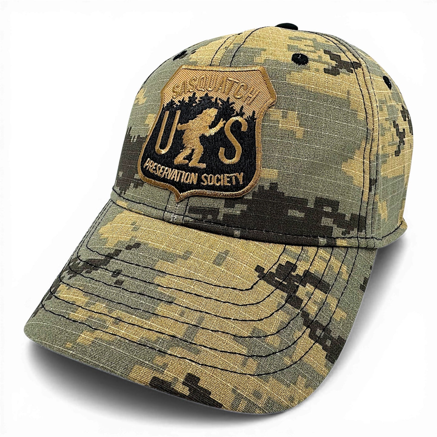 Sasquatch Preservation Society Camo Baseball Hat