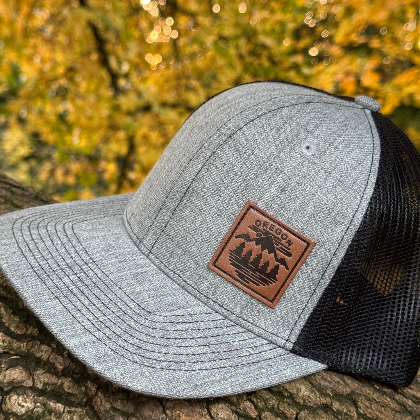 Oregon Fifty Mountain Ranges | Curved bill snapback hat CLEARANCE