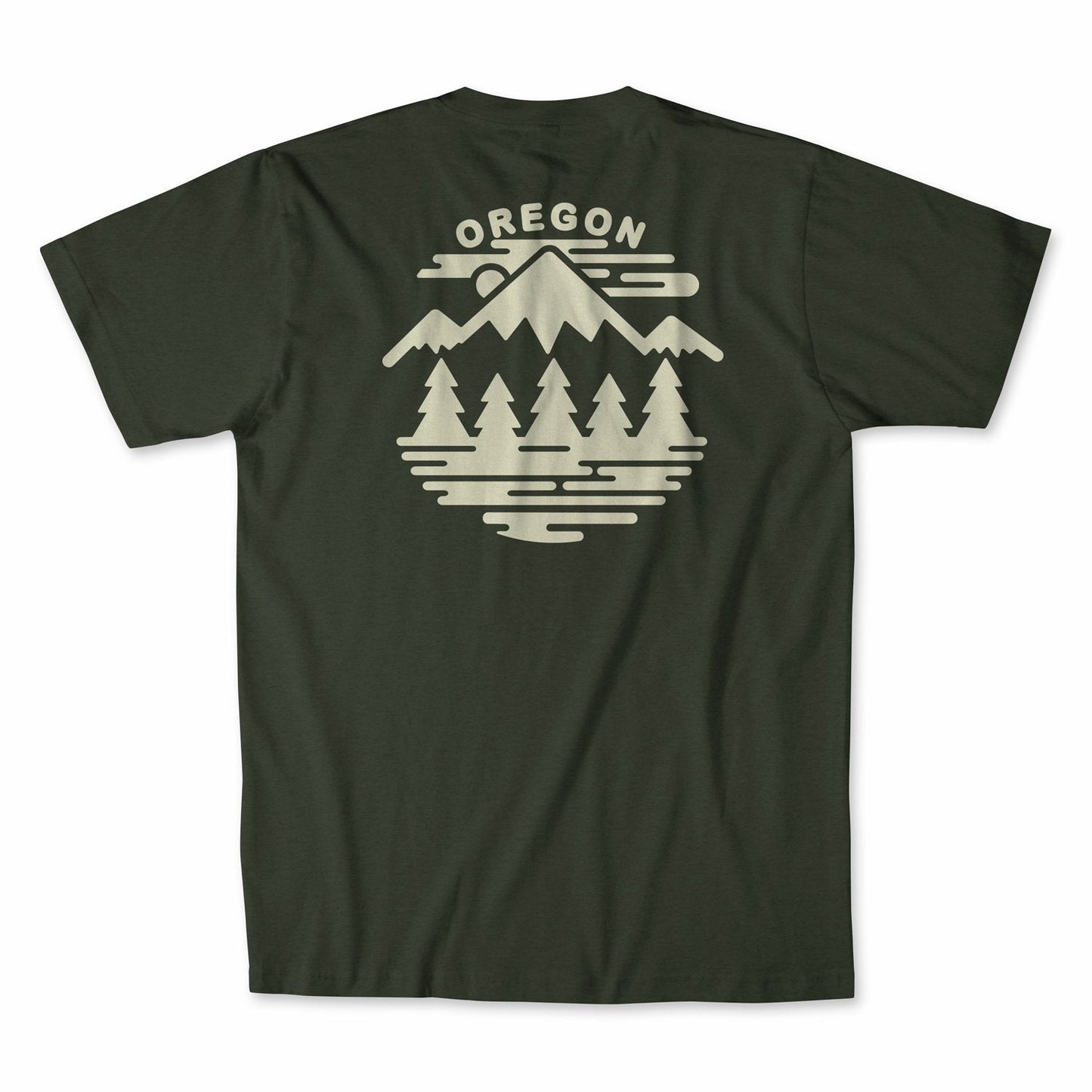 Oregon Fifty Mountain Ranges | Adult T-Shirt