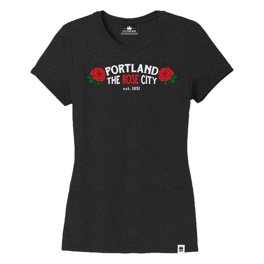 Portland Rose City | Women's Crewneck T-Shirt