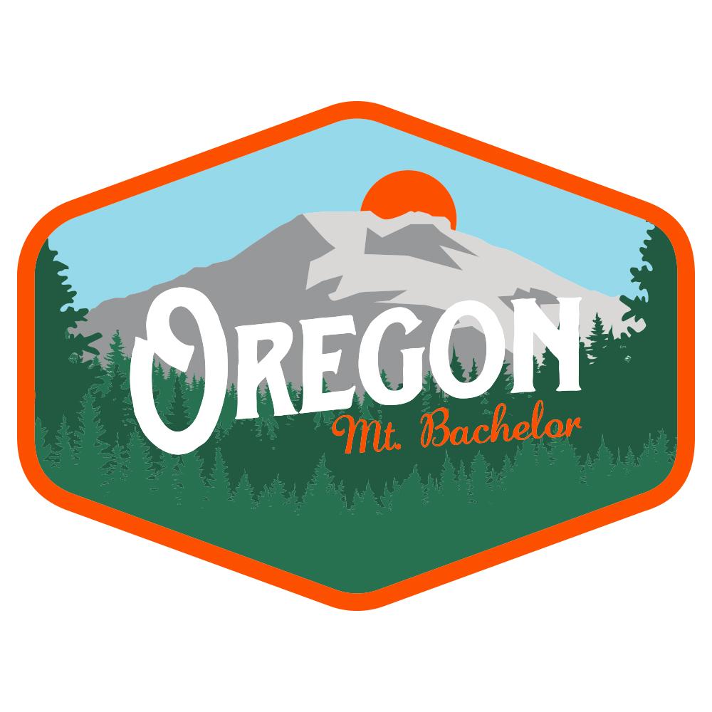 Mt. Bachelor Oregon Vintage Sticker