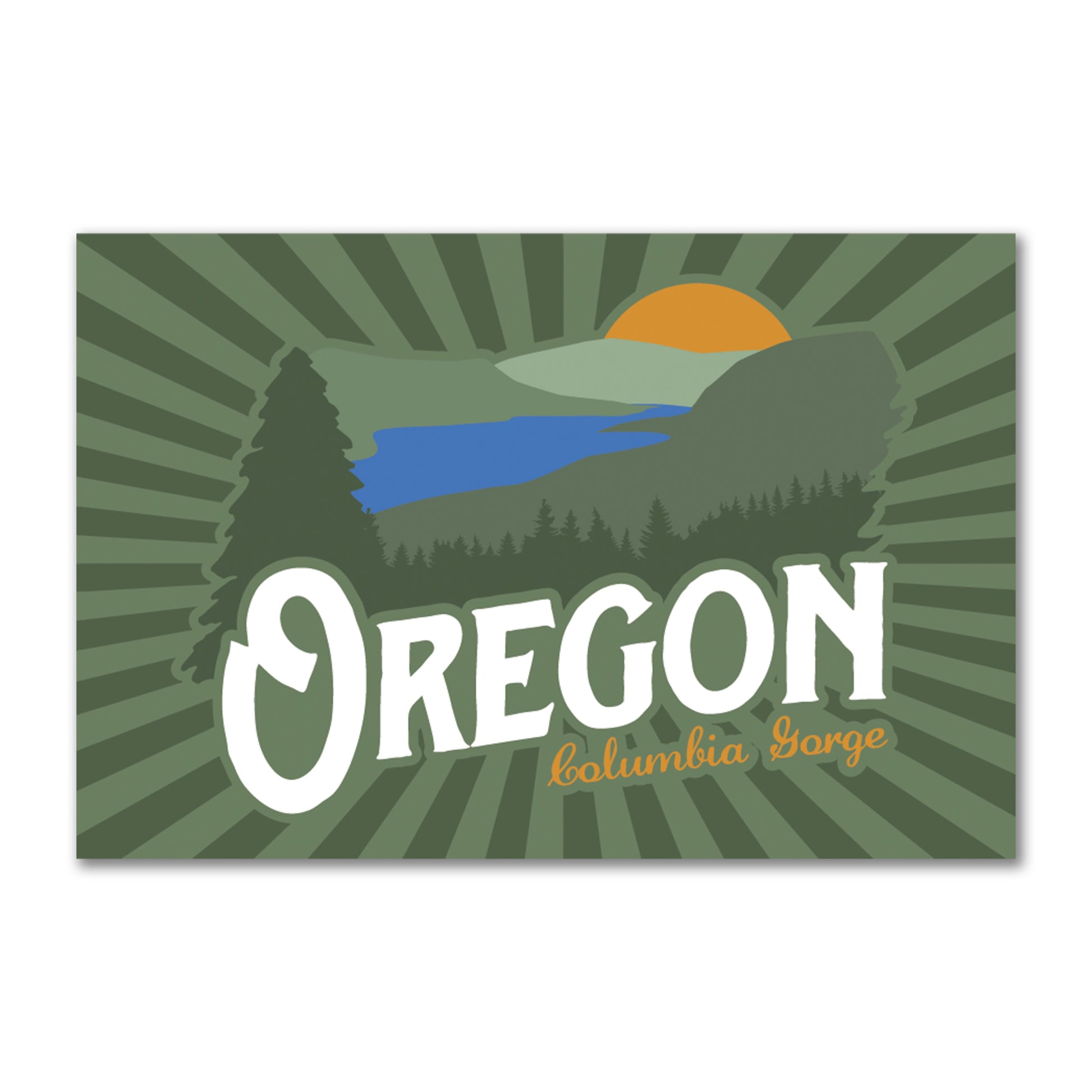 Oregon Columbia Gorge Vintage | Refrigerator Magnet