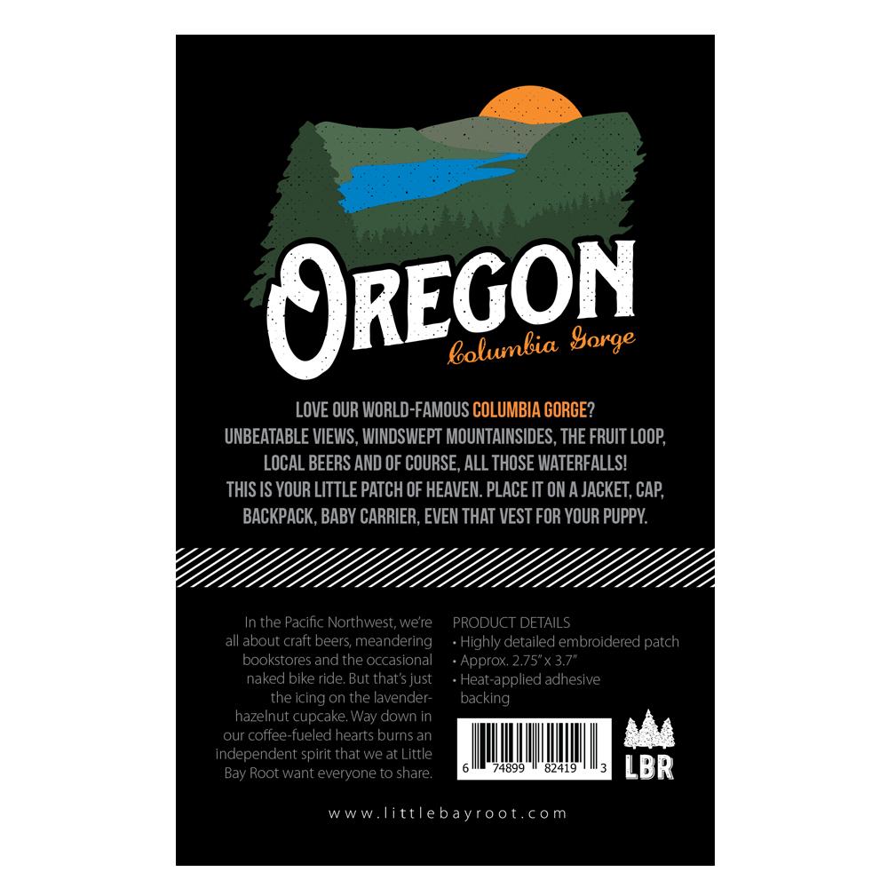 Oregon Columbia Gorge Vintage | Iron-on Embroidered Patch