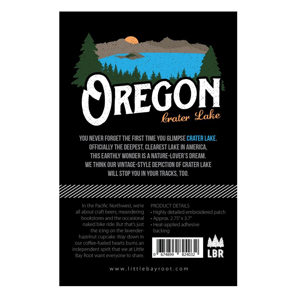 Oregon Crater Lake Vintage | Iron-on Embroidered Patch