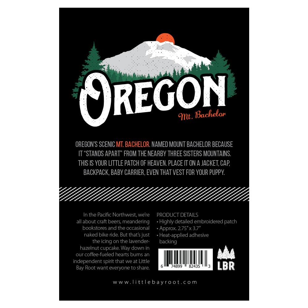 Oregon Mt Bachelor Vintage | Iron-on Embroidered Patch