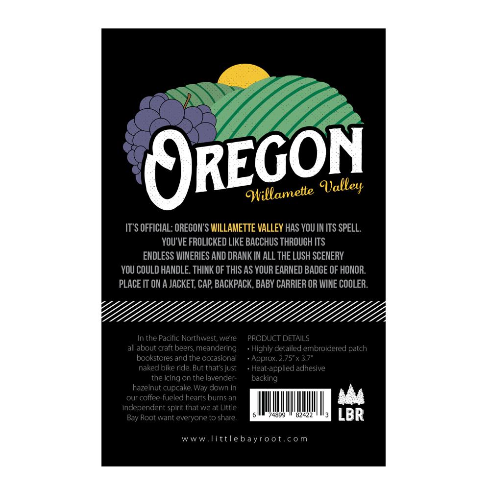 Oregon Willamette Valley Vintage | Iron-on Embroidered Patch
