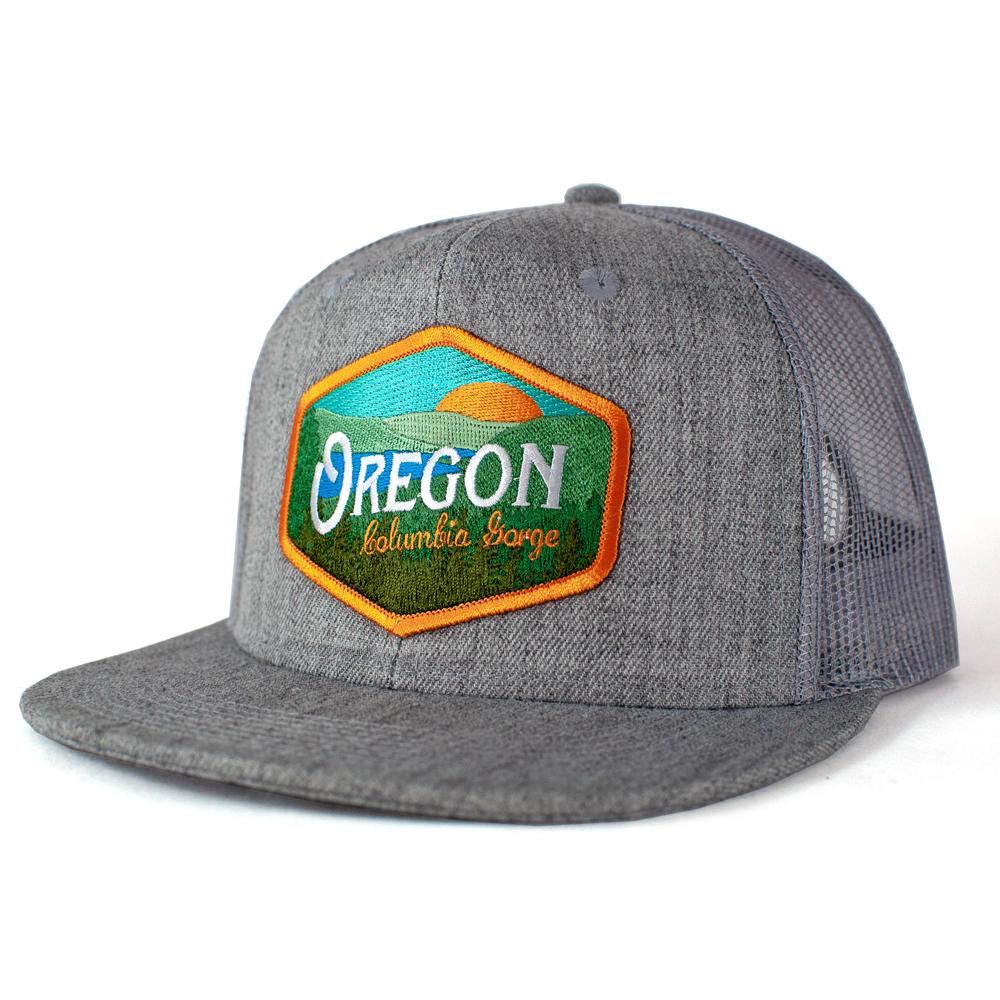 Oregon Columbia Gorge Vintage | Flat Bill Snapback Hat