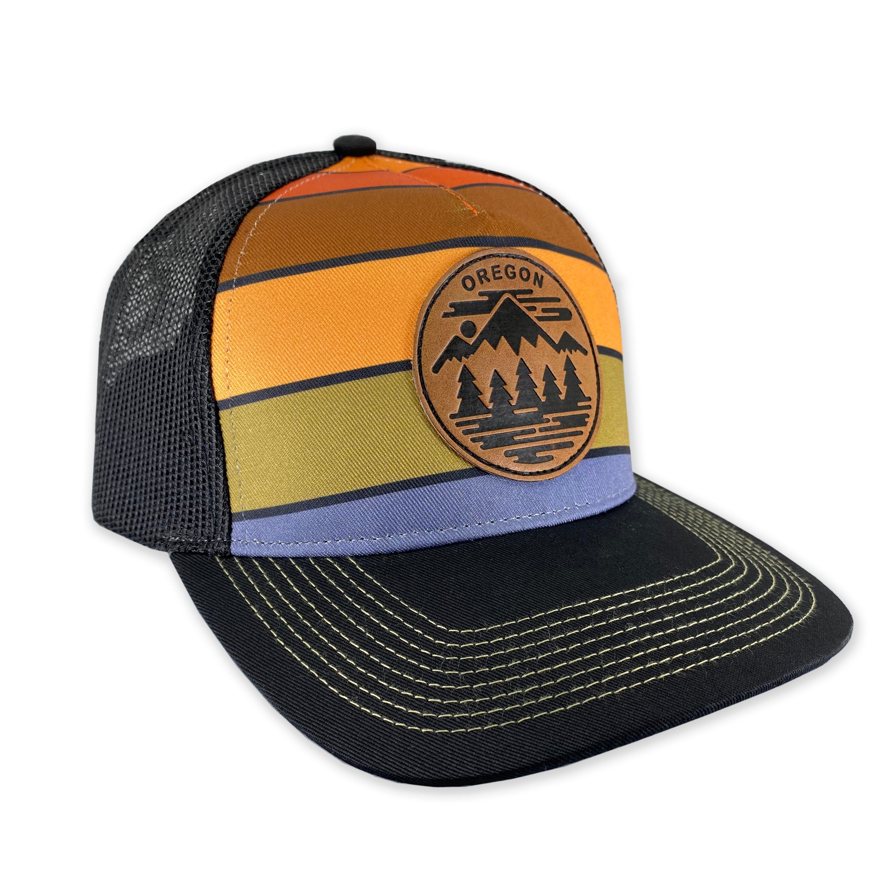 PNW Heart Custom Leather Patch Hat