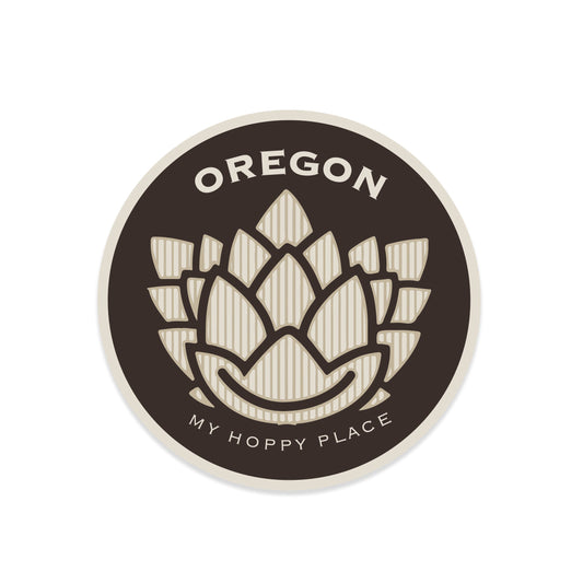 Oregon, My Hoppy Place | Sticker