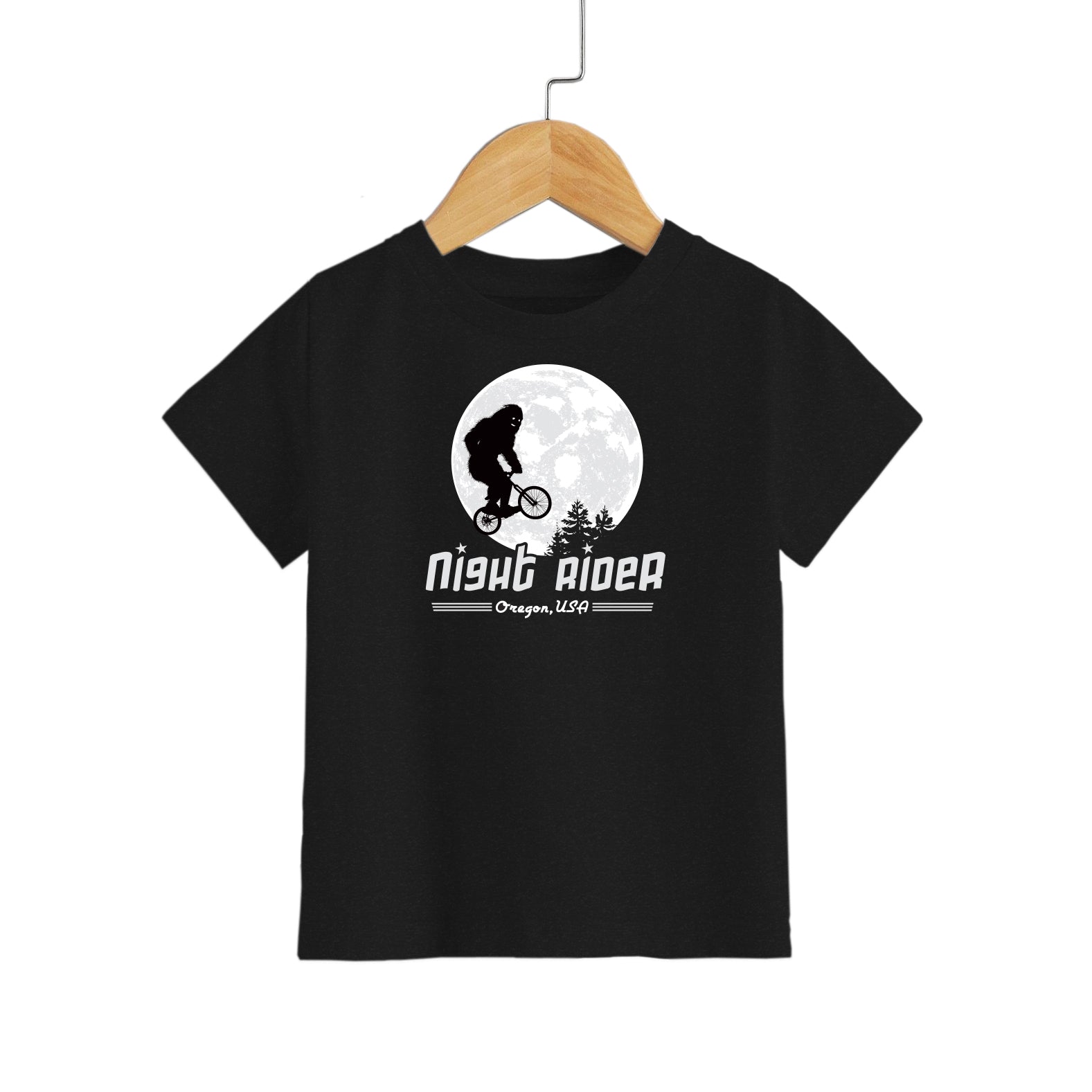 Night Rider Bigfoot Oregon Toddler T-Shirt