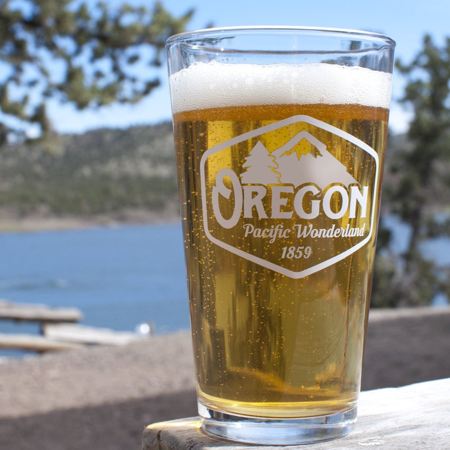 Oregon Pacific Wonderland Vintage | Pint Glass