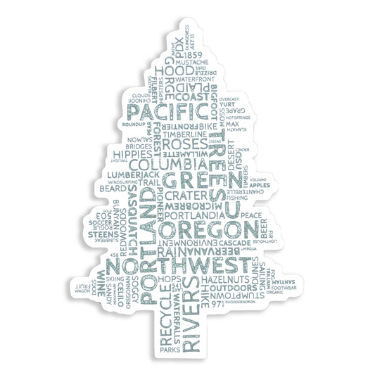 Oregon Word Tree | Sticker