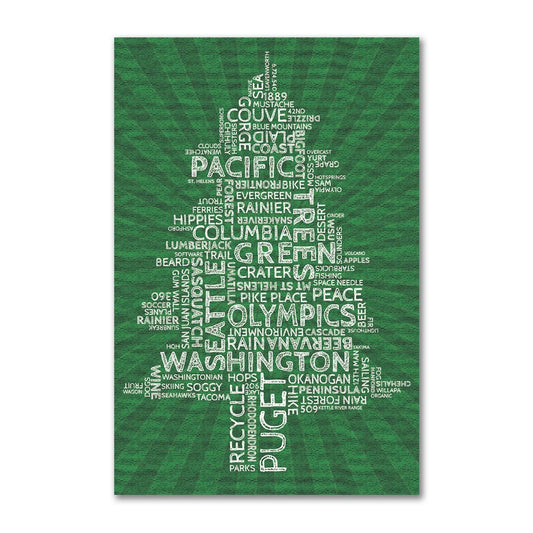 Washington Word Tree | Refrigerator Magnet