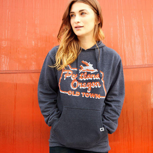 Portland White Stag Hoodie Gift or Souvenir 