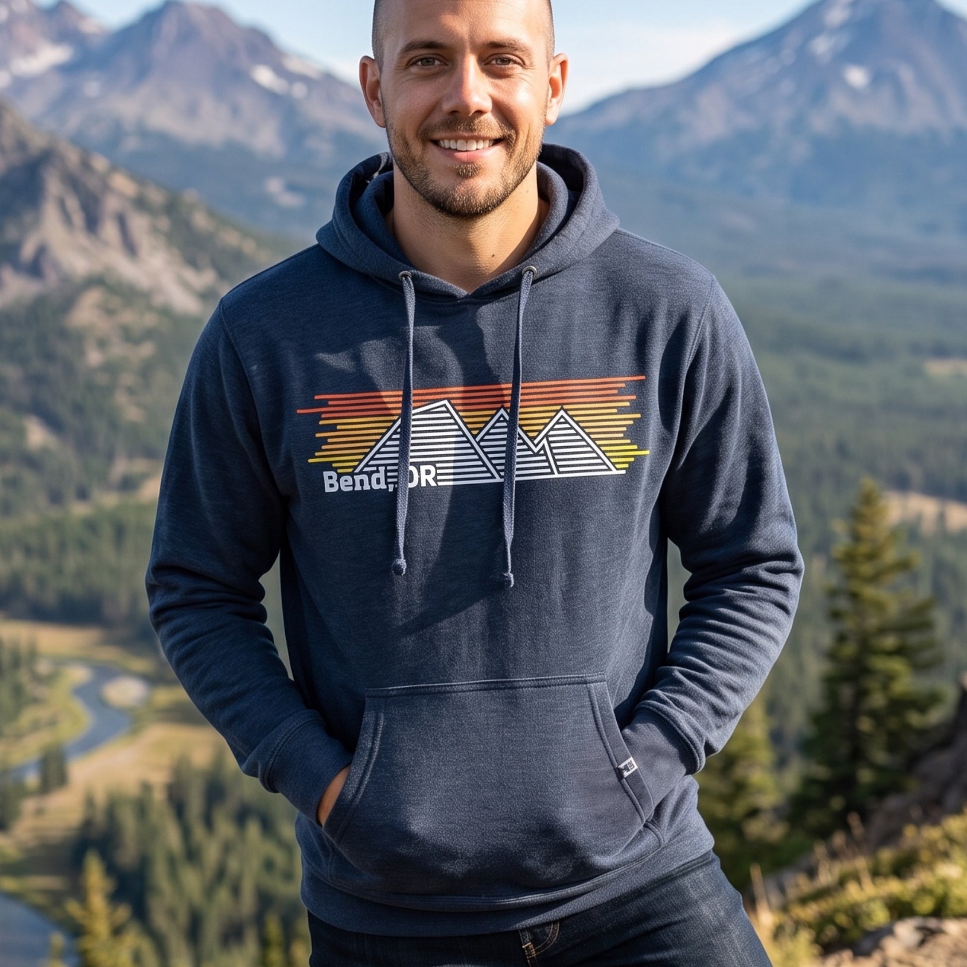 Bend Oregon Horizons | Unisex Pullover Hoodie
