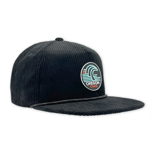 Oregon Coast Surf Flat bill camper snapback hat