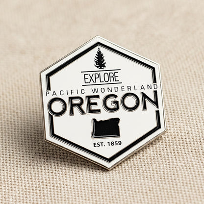 Explore Oregon Pacific Wonderland | Enamel Lapel Pin