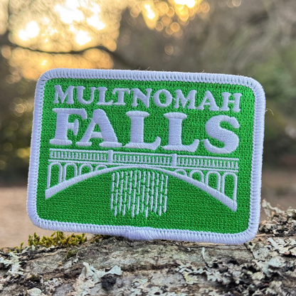 Multnomah Falls Waterfall Oregon | Iron-on Embroidered Patch