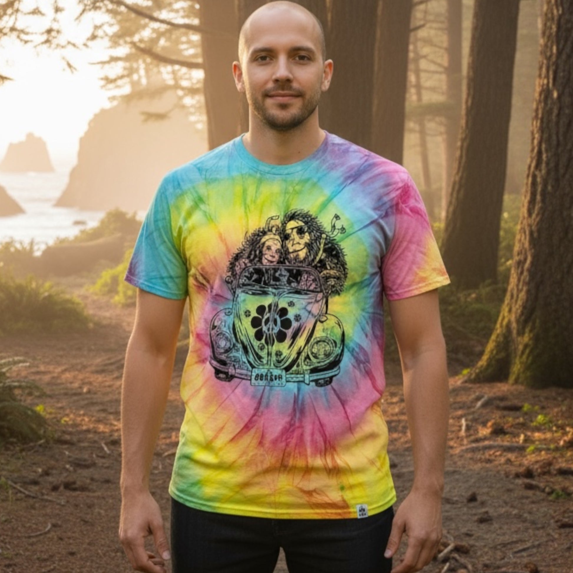 Oregon VW Bug Squatch Bigfoot |  Adult T-Shirt