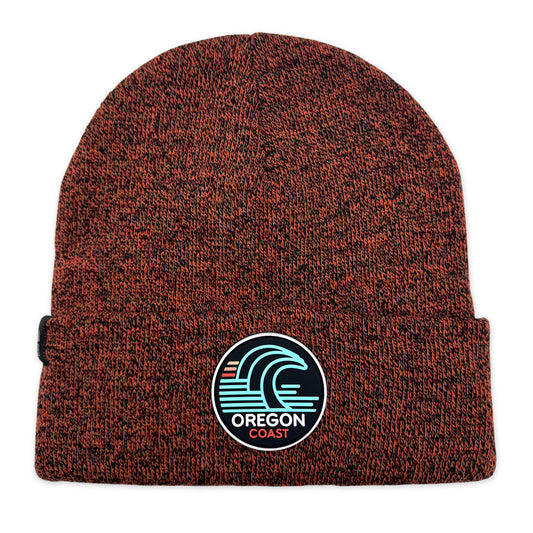 Oregon Coast Surf Ocean Waves | PVC Patch Beanie