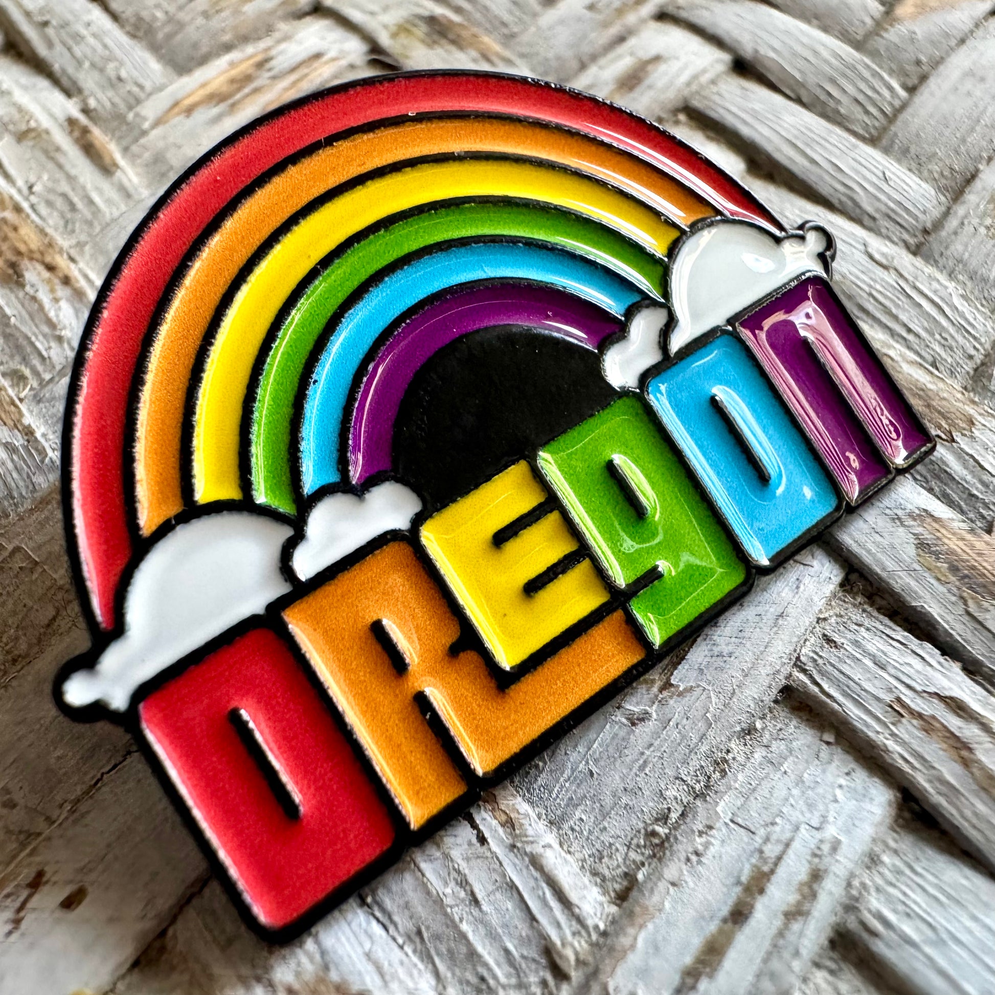 Oregon Dreaming Rainbow | Enamel Lapel Pin