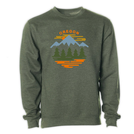 Oregon Fifty Ranges/Four Seasons Unisex Crewneck Sweatshirt