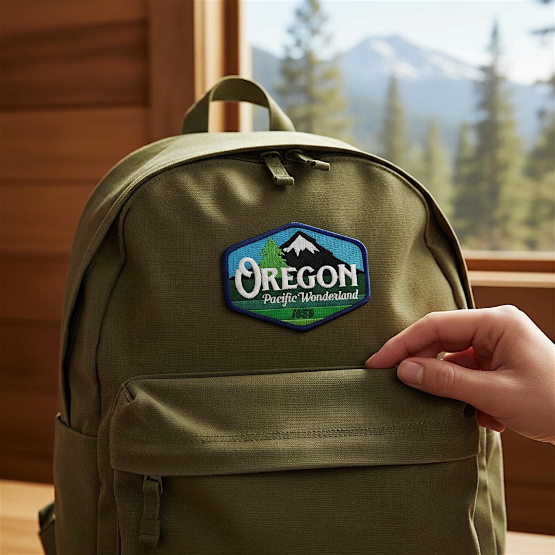Oregon Pacific Wonderland Vintage | Iron-on Embroidered Patch