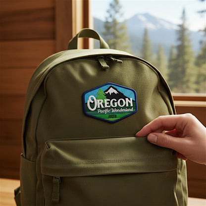 Oregon Pacific Wonderland Vintage | Iron-on Embroidered Patch