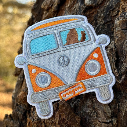 Oregon Peace Bigfoot VW Van | Iron-on Embroidered Patch