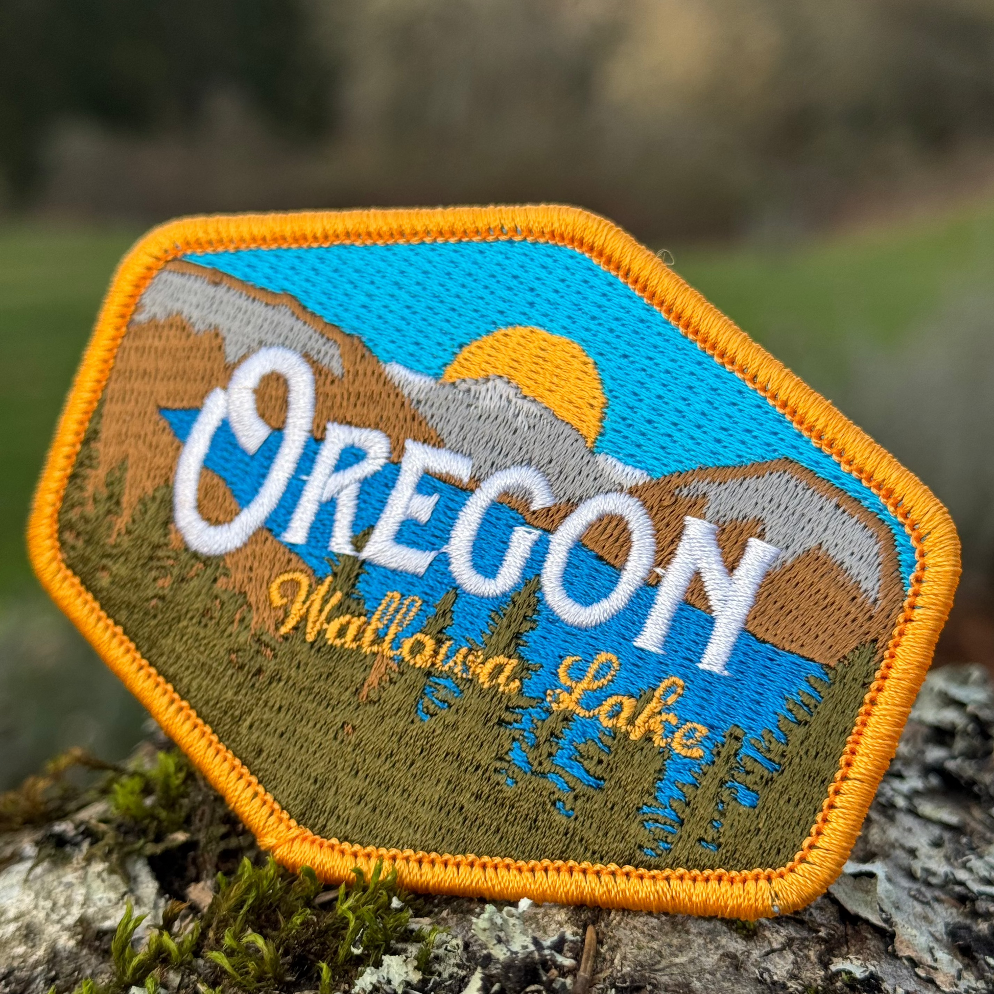 Oregon Wallowa Lake Vintage | Iron-on Embroidered Patch